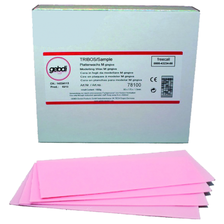 CERA ROSA IN FOGLI MEDIA 1000 gr. TRIBOS "Medium"