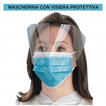 MASCHERINE CON VISIERA MASK/OP