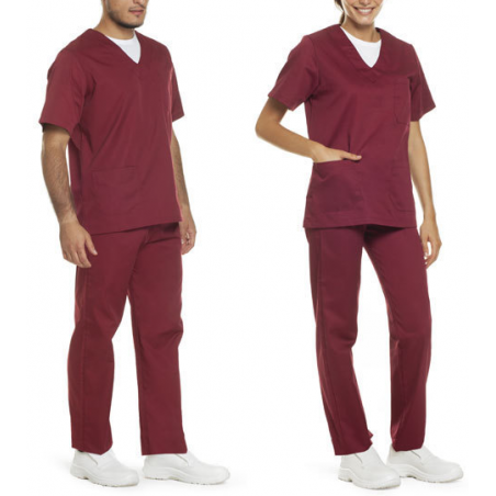 Completo casacca e pantalone UNISEX col. Bordeaux