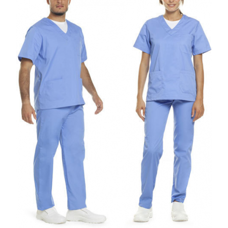Completo casacca e pantalone UNISEX col. Celeste