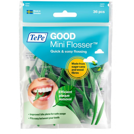 Tepe GOOD Mini Flosser 36 Pezzi Filo Interdentale ad Archetto