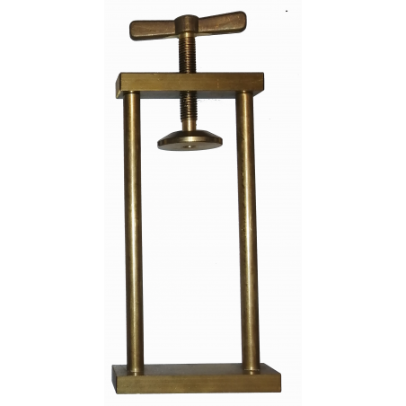 STAFFA VARIABILE IN OTTONE CON FARFALLA PER PRESSA