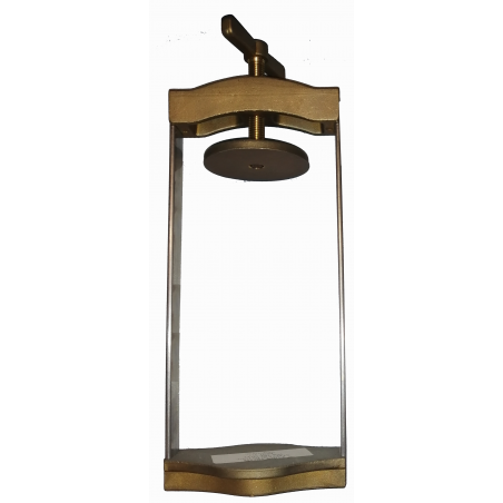 STAFFA VARIABILE IN OTTONE CON FARFALLA PER PRESSA