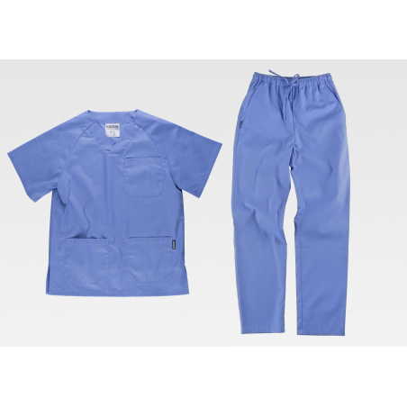 Completo casacca e pantalone UNISEX col. SKY