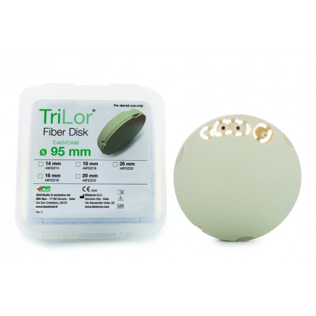 DISCHI Ø 95 MM TRILOR® FIBER DISK in fibra di vetro rinforzato per CAD-CAM