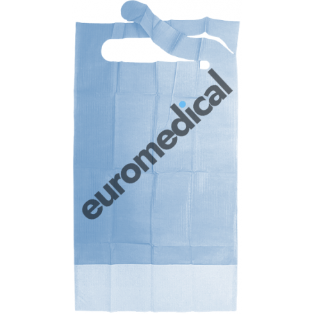 BAVAGLIO Azzurro Monouso Carta+Polietilene 1000 pezzi