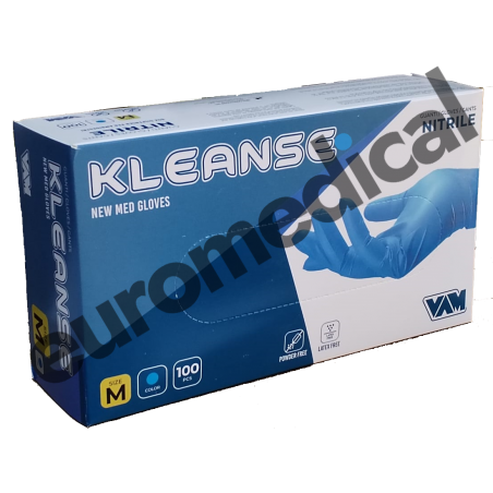 KLEANSE BLU GUANTI NITRILE SENZA POLVERE  da 4.5 gr.