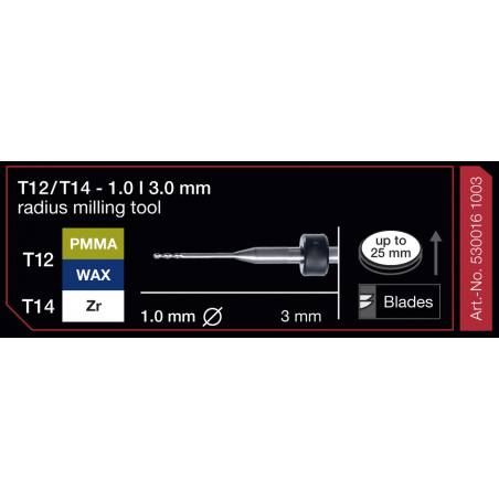 FRESA IMES 3MM T12/T14 1,0MM 530016 1003