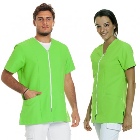 Casacca zip unisex mis. XL col. VERDE LIME