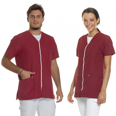 Casacca zip unisex mis. L col. BORDEAUX