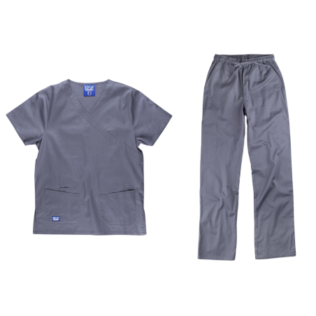 Completo casacca e pantalone ELASTICIZZATO UNISEX col. GRIGIO
