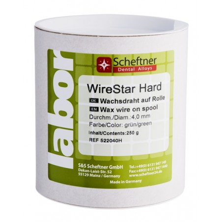 CERA IN ROTOLO Ø 4 mm VERDE WireStar HARD