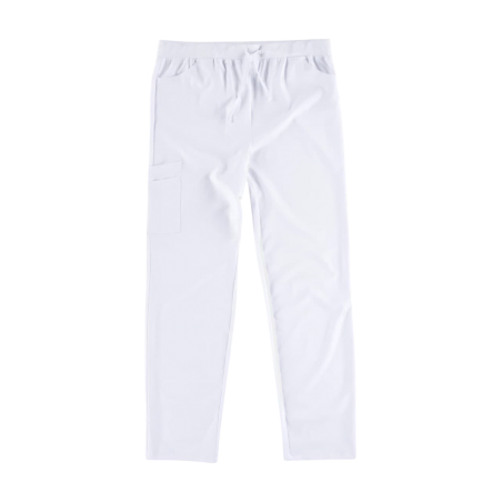 PANTALONE UNISEX ELASTICIZZATO BIANCO