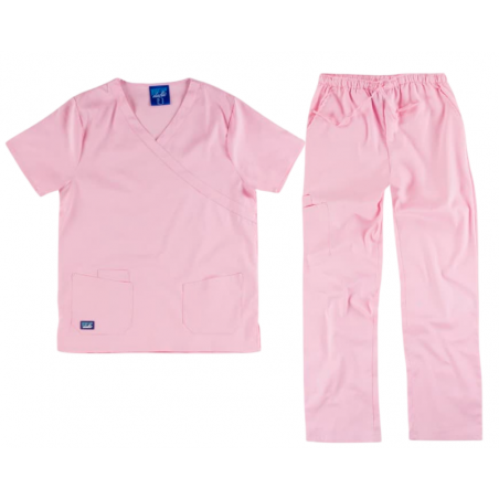 Completo casacca e pantalone ELASTICIZZATO UNISEX col. ROSA