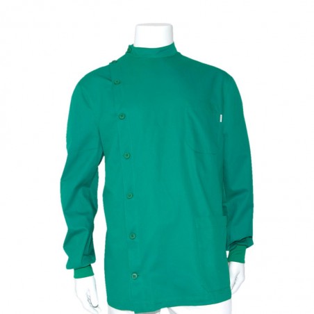 CASACCA VERDE / BIANCA COLLO COREANA CON BOTTONI LATERALE UOMO