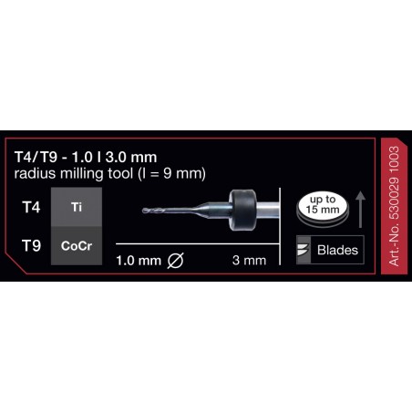 FRESA IMES 3MM T4/T9 1,0MM 530029 1003