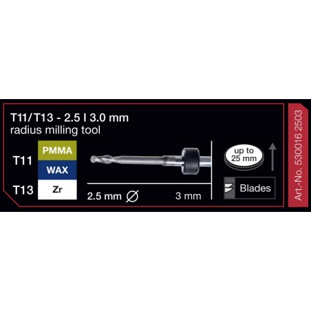 FRESA IMES 3MM T11/T13 2,5MM 530016 2503