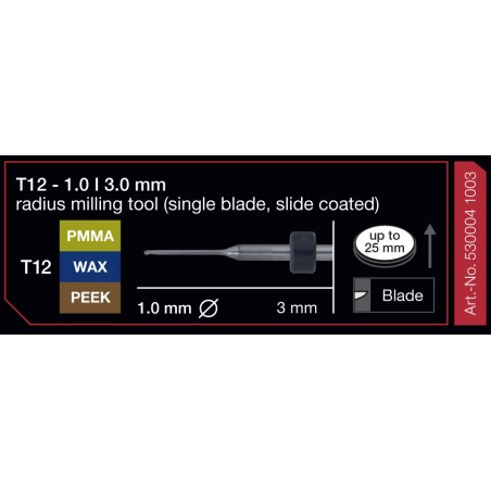 FRESA IMES 3MM T12 1,0MM 530004 1003