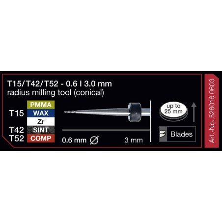 FRESA IMES 3MM T23 0,6MM 530005 0603