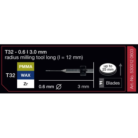 FRESA IMES 3MM T32 0,6MM 530012 0603