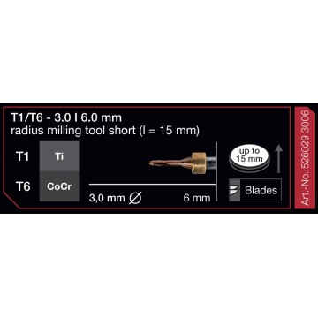 FRESA IMES 6MM T1/T6 3,0MM...