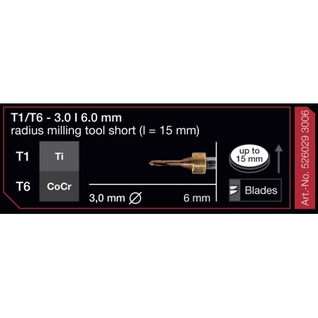 FRESA IMES 6MM T1/T6 3,0MM 526029-3006