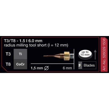 FRESA IMES 6MM T3/T8 1,5MM...