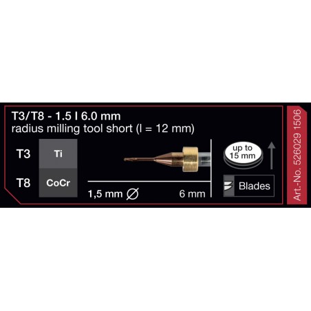 FRESA IMES 6MM T3/T8 1,5MM 526029-1506