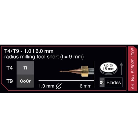 FRESA IMES 6MM T4/T9 1,0MM 526029-1006