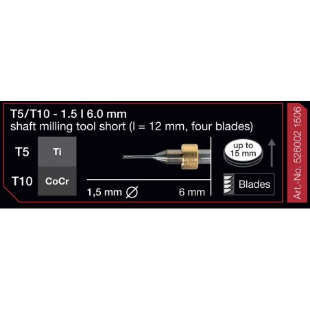 FRESA IMES 6MM T5/T10 1,5MM 526002-1506