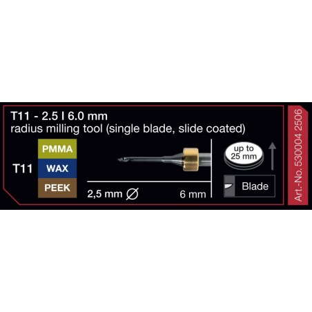 FRESA IMES 6MM T11 2,5MM 530004 2506