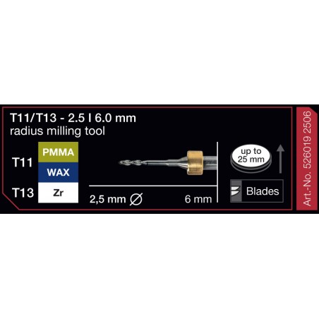 FRESA IMES 6MM T11/T13 2,5mm 526019-2506