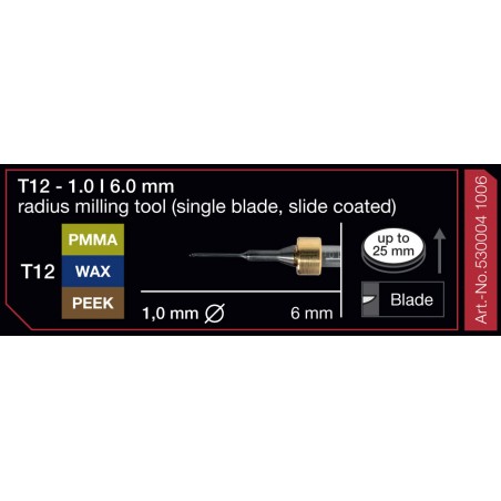 FRESA IMES 6MM T12 1,0MM 530004 1006