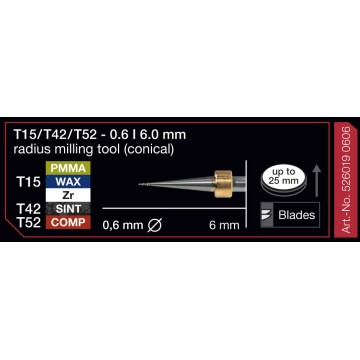 FRESA IMES 6MM T15/T42/T52...