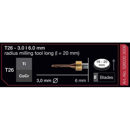 FRESA IMES 6MM T26 3,0MM 526030-3006