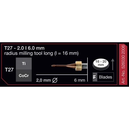 FRESA IMES 6MM T27 2,0MM 526030-2006