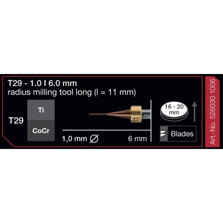 FRESA IMES 6MM T29 1,0MM 526030-1006