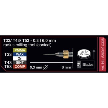 FRESA IMES 6MM T33/T43/T53...