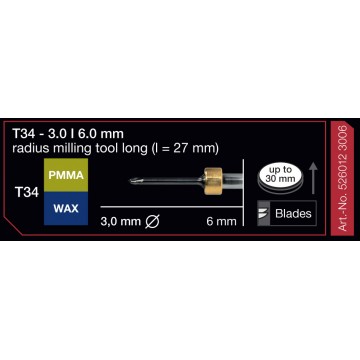 FRESA IMES 6MM T34 3,0MM...