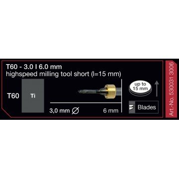 FRESA IMES 6MM T60 3,0mm...