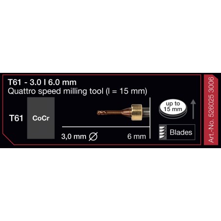 FRESA IMES 6MM T61 3,0mm 526025-3006
