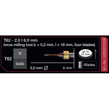 FRESA IMES 6MM T62 2,0MM 526025-2006