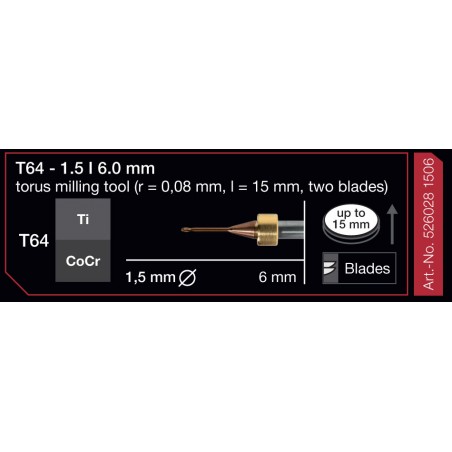 FRESA IMES 6MM T64 1,5MM 526028-1506