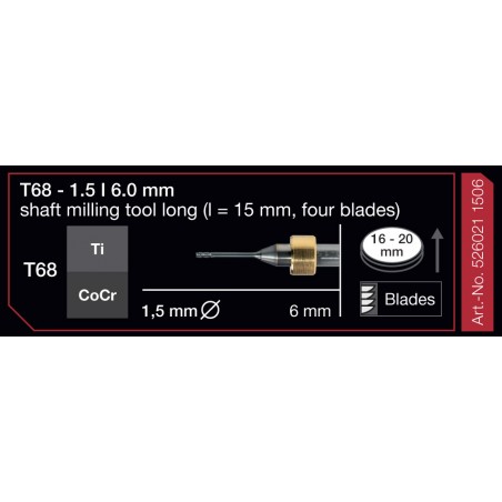 FRESA IMES 6MM T68 1,5MM 526021-1506