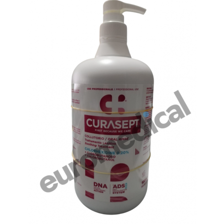 COLLUTTORIO CURASEPT ADS | DNA 4X900 ml TRATTAMENTO LENITIVO Clorexidina 0.20 con ADS e DNA