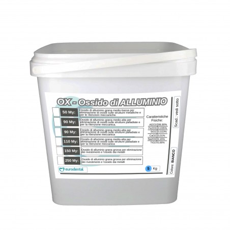 Ossido di alluminio 50 My da 5 kg.