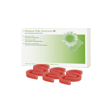 VALLI (masticoni) IN CERA ROSSI CURVE da 48 Pz.