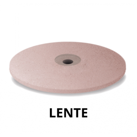 Gommini abrasivi, rosa, forma: lente 100 pz.