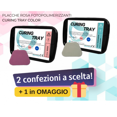 PLACCHE ROSA FOTOPOLIMERIZZANTI CURING TRAY