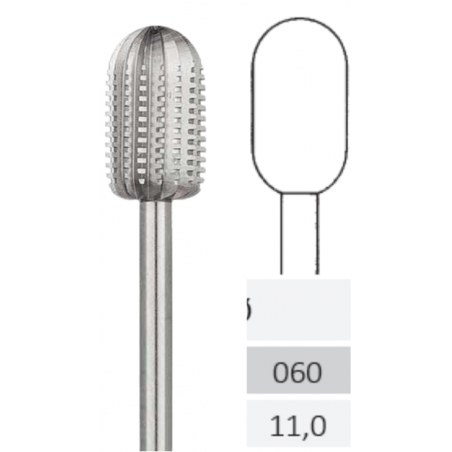 FRESA ACCIAIO PER MATERIALI MORBIDI FIG. 82RF.Ø 060